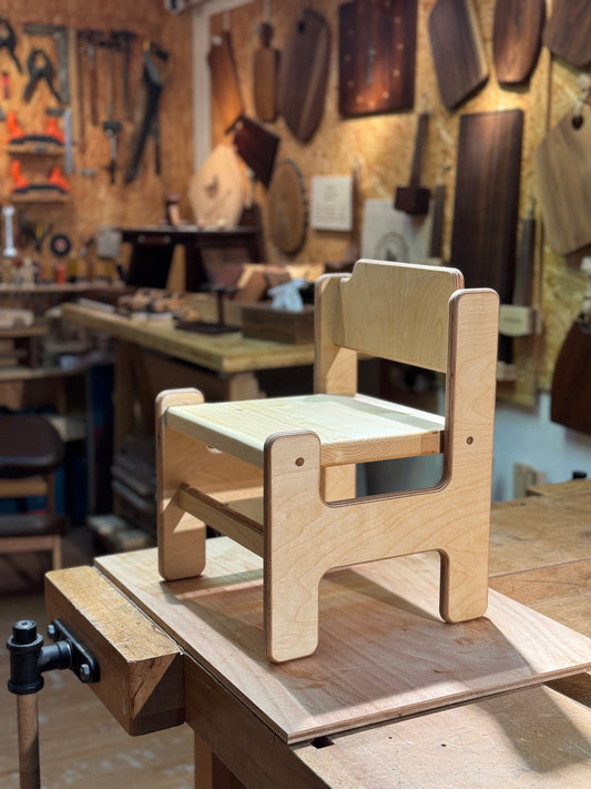 Hailey Kids Play Chair | Personalized Engraving | Birch Plywood & Pine