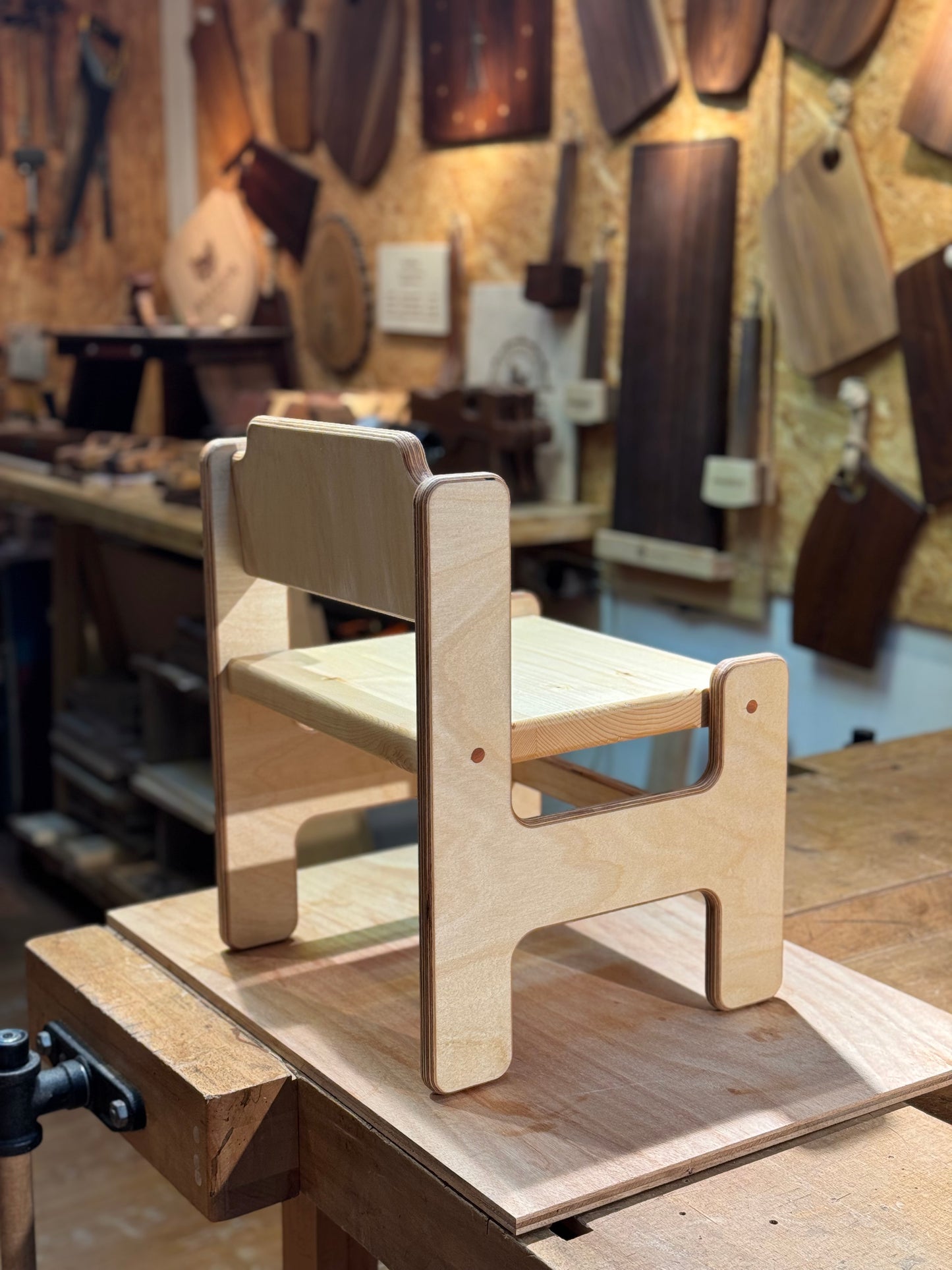 Hailey Kids Play Chair | Personalized Engraving | Birch Plywood & Pine