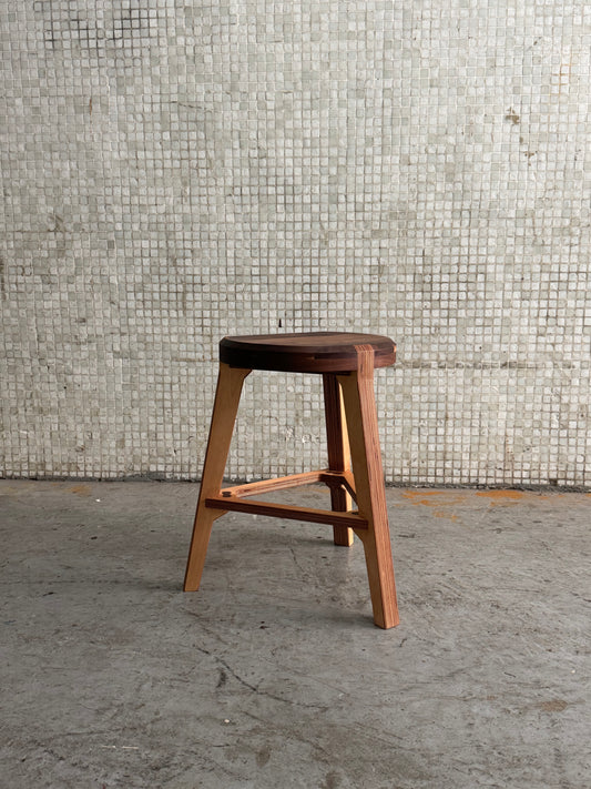 Trinity stool | Walnut Seat & Birch Plywood Frame