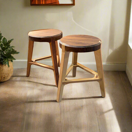 Trinity stool | Walnut & Birch Plywood