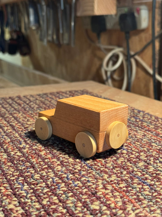 Handmade Wooden SUV Car Toy | Free Personalized Engraving | Beech