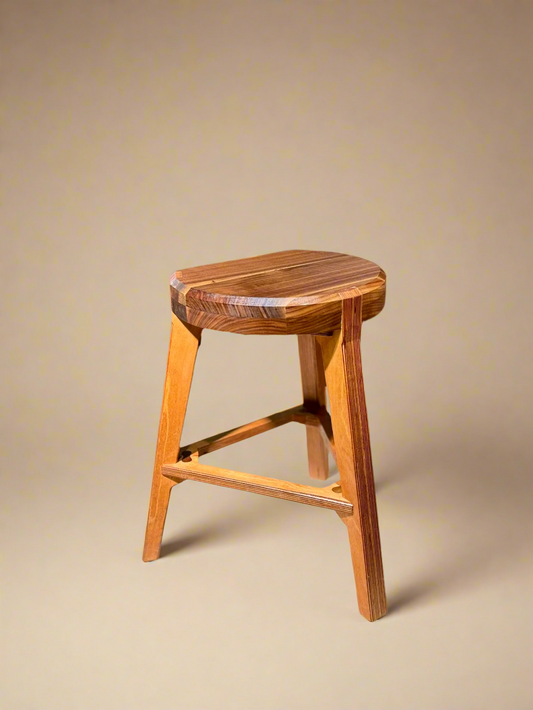 Trinity stool | Walnut & Birch Plywood