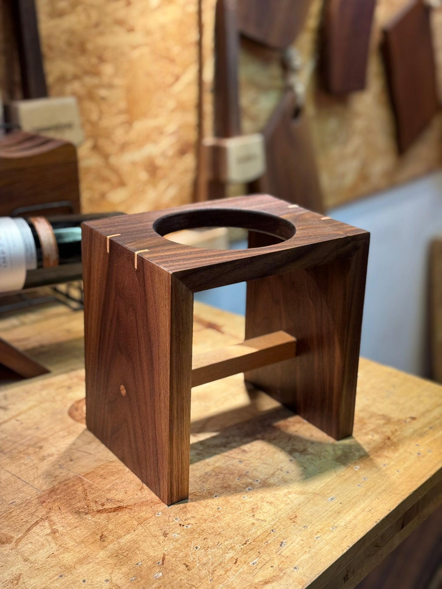 Pet Bowl Stand | Custom Engraving & Sizing | Walnut
